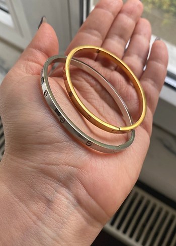 Altın ve Gümüş Kelepçe Bilezikler - Görsel 2