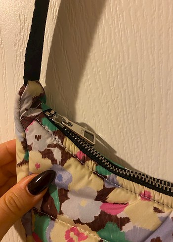 WOUF Çiçek Desenli Kadın Omuz Çantası - Görsel 3