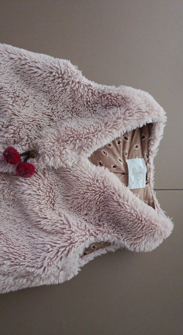 Kız Çocuk Peluş Yelek - Görsel 2