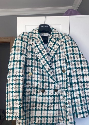 Zara Siklik Ve Rahatlik Ekose Tuvit Ceket