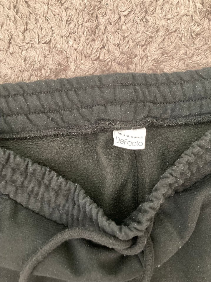 Siyah Rahat Kesim erkek Eşofman Altı - Görsel 3