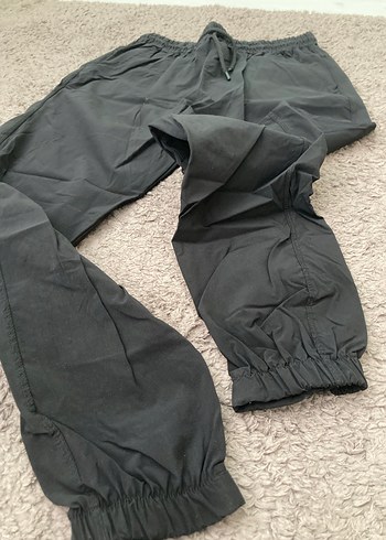 Siyah paraşüt kumaş eşofman erkek - Görsel 2