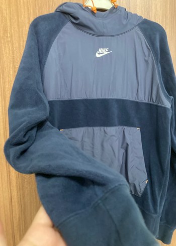 Nike Erkek Mavi Fermuarlı Sweatshirt - Görsel 2