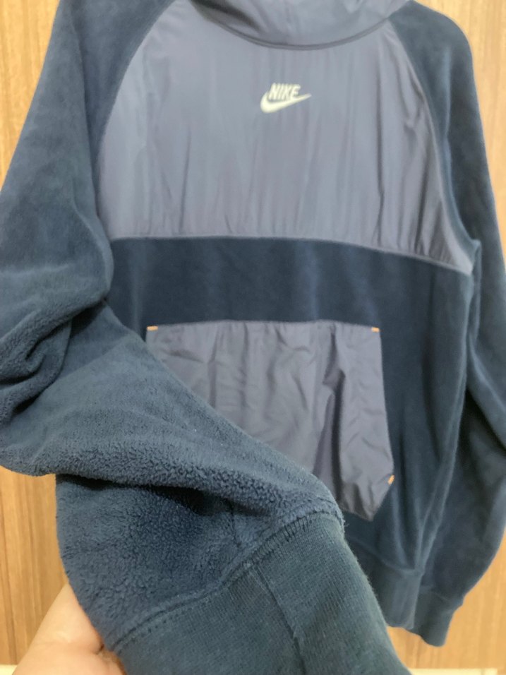 Nike Erkek Mavi Fermuarlı Sweatshirt - Görsel 3