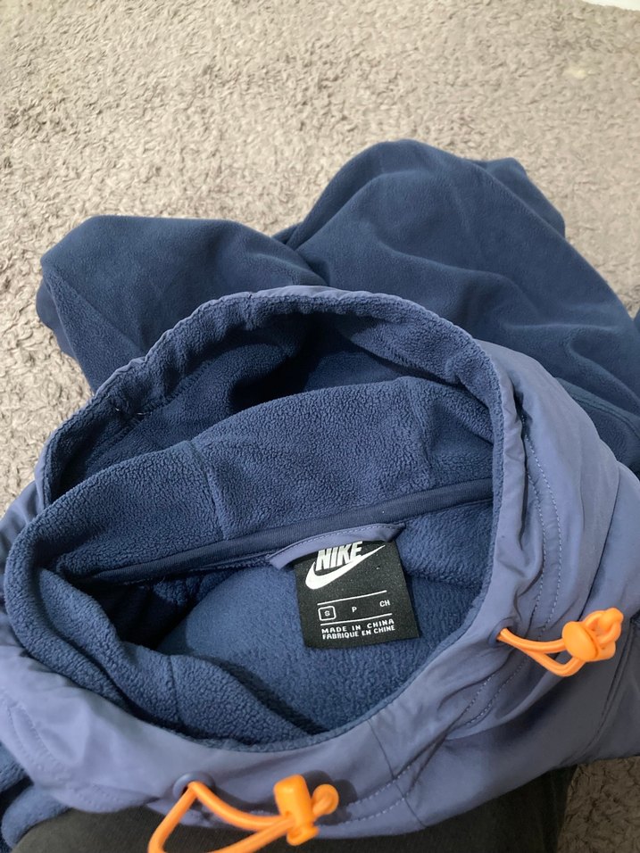 Nike Erkek Mavi Fermuarlı Sweatshirt - Görsel 5