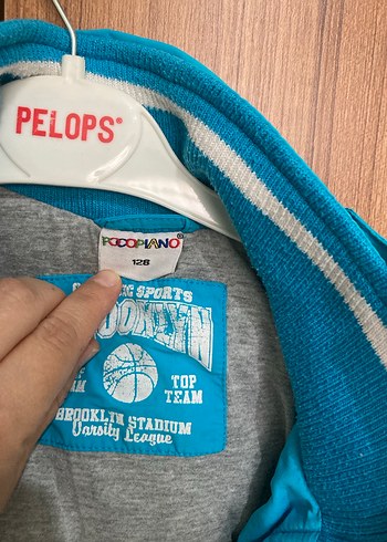 Erkek Çocuk Gri İç Astarlı Mavi Fermuarlı Ceket - Görsel 2