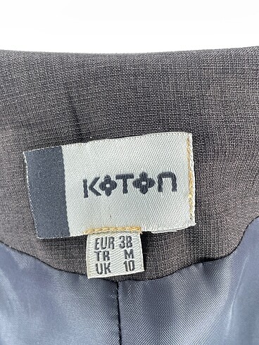 38 Beden gri Renk Koton Blazer %70 İndirimli.