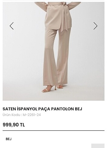 40 Beden MANUKA SATEN PANTOLON
