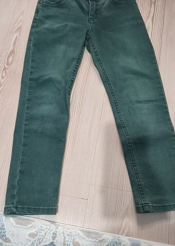 Erkek Çocuk Yeşil Kot Pantolon