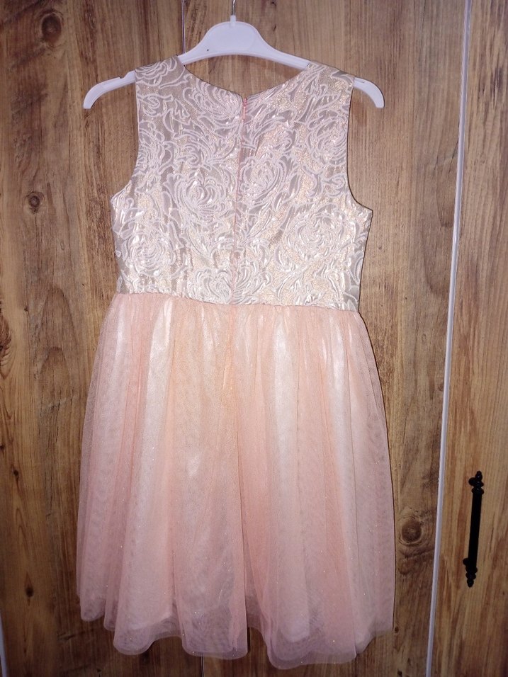 Dantel Detaylı Kız Çocuk Pembe Elbise - Görsel 3