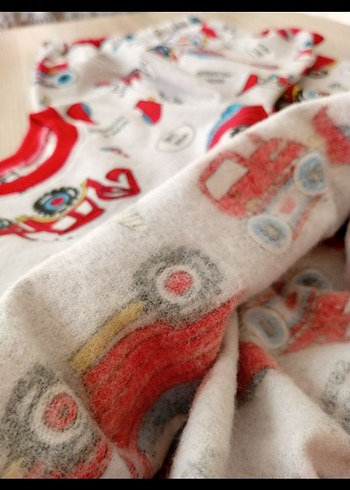 Renkli Baskılı Çocuk Pijama Takımı - Görsel 5