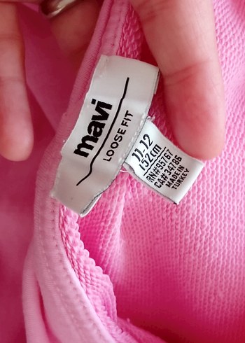 Pembe Kapüşonlu Sweatshirt - Görsel 3