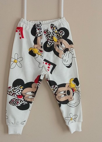 Kız Çocuk Desenli Pijama Takımı  2li Set  Yeni - Görsel 3