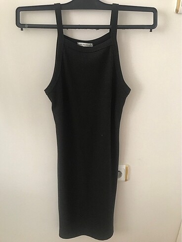 Bershka bershka halter yaka dar elbise