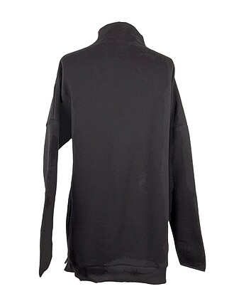 universal Beden siyah Renk Fermuar detaylı Sweatshirt