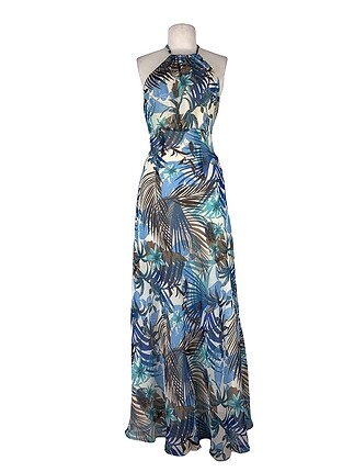 Floral desenli elbise