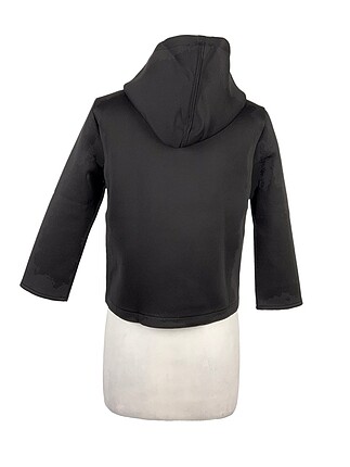 s Beden siyah Renk Scuba kumaş hoodie