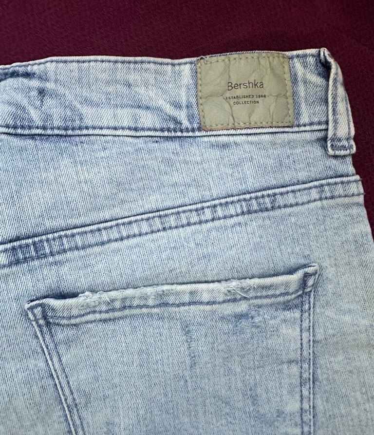 Bershka Bayan kot şort - Görsel 3