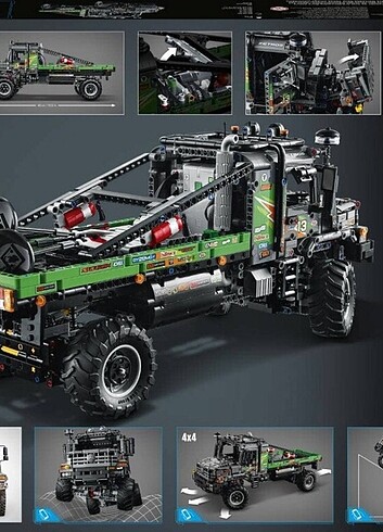 Diğer Lego 42129 Technic Mercedes-Benz Zetros 4x4