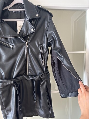 Zara Zara mini deri elbise