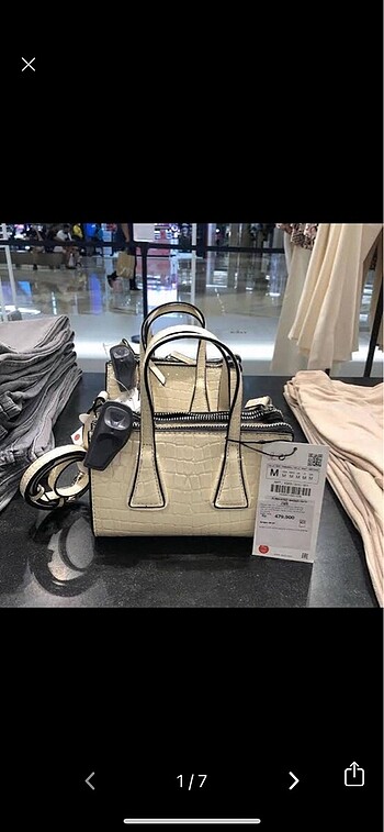 zara mini bej çanta