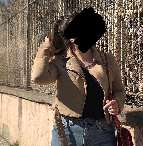Pull&Bear Süet Biker Ceket