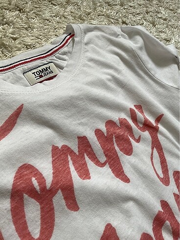 xs Beden Tommy hilfiger kadın pamuklu tshirt