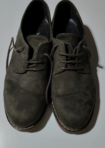 haki Süet bayan Klasik Ayakkabı - Görsel 5