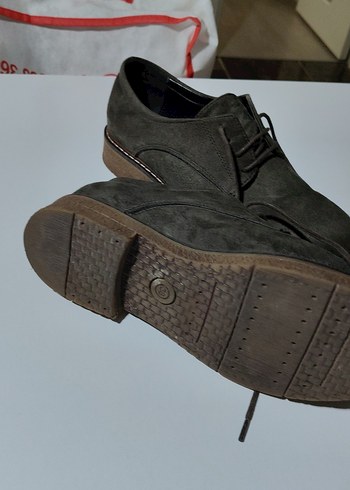 haki Süet bayan Klasik Ayakkabı - Görsel 3