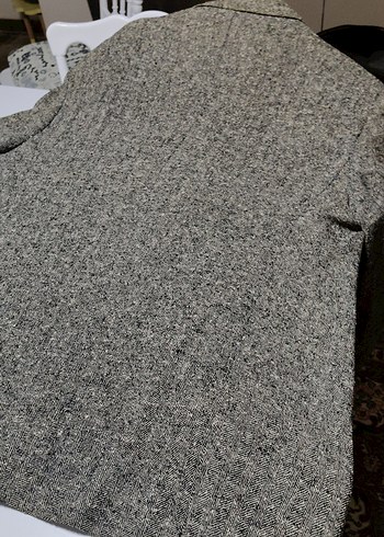 Gri Erkek Yün Ceket Düğmeli - Görsel 3