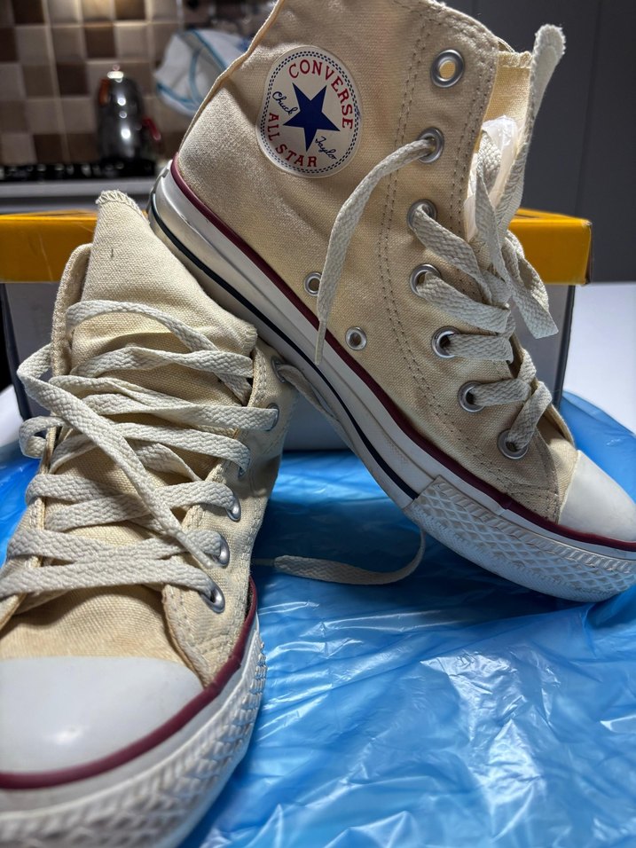Beyaz Converse All Star Kadın Spor Ayakkabı - Görsel 3