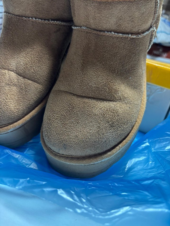 UGG Taba Süet Kadın Dolgu Topuk Bot - Görsel 3