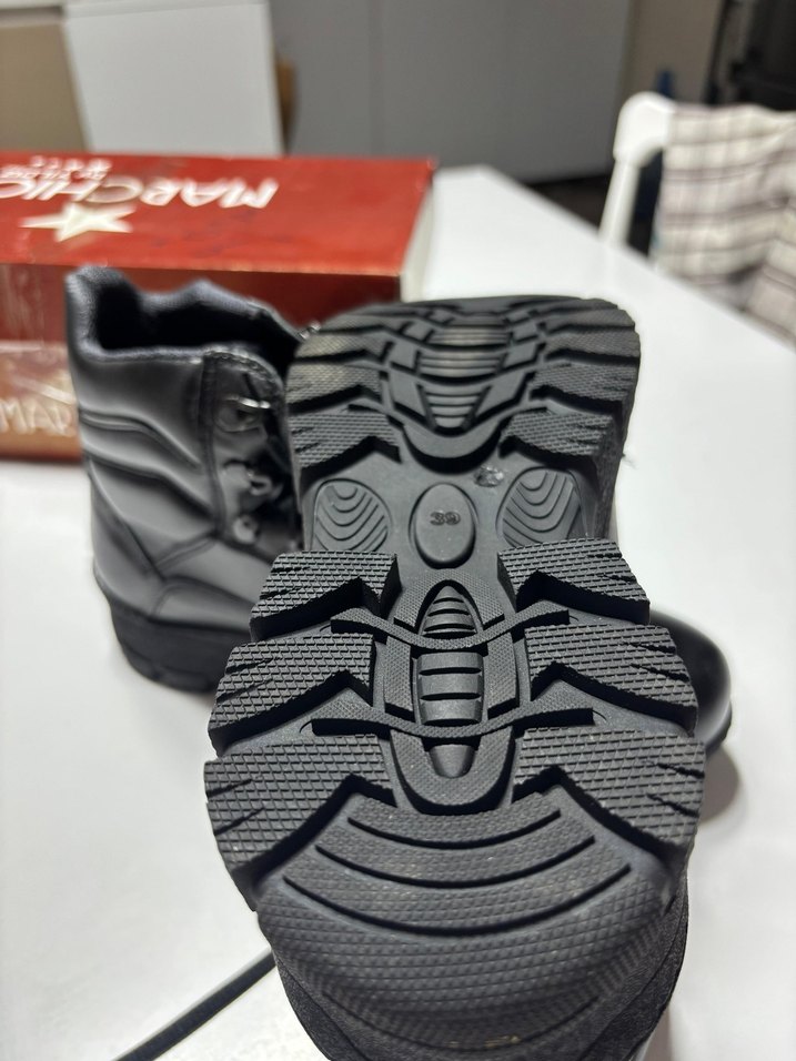 Siyah  Erkek Biker Bot - Görsel 3