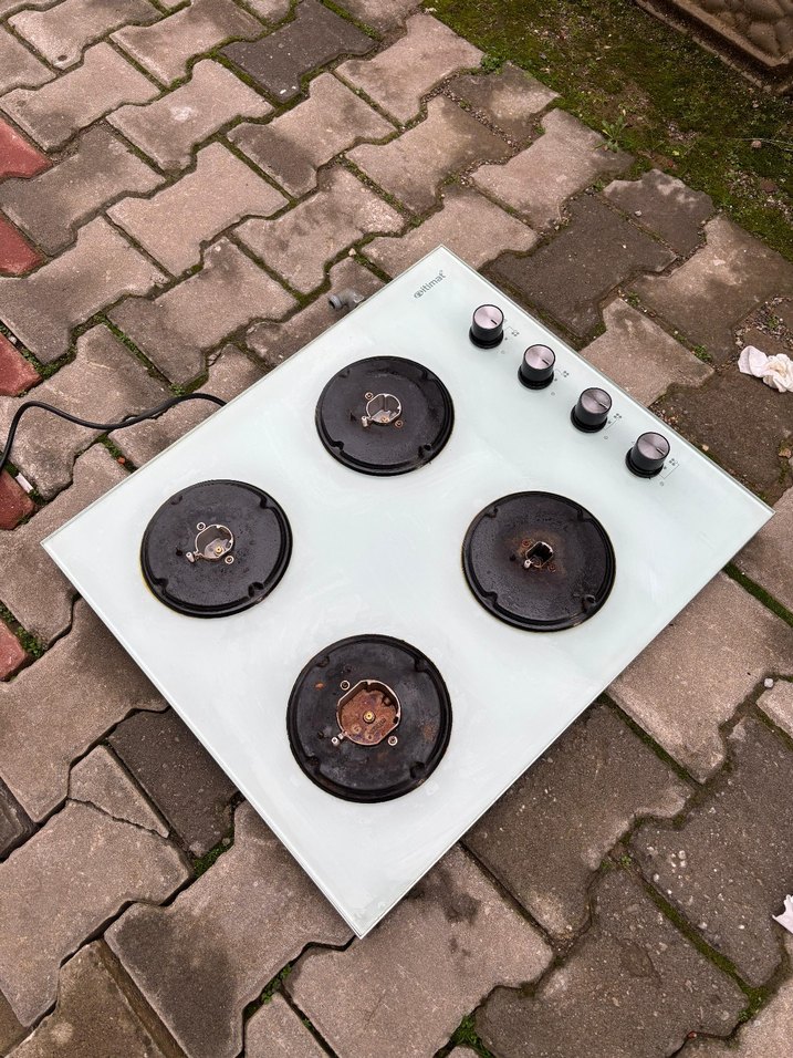 Beyaz Camlı 4 Gözlü Ocak - Görsel 2