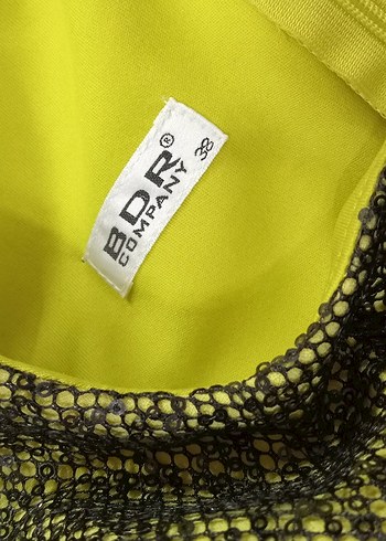 Yeşil Güpür Detaylı Mini Abiye Elbise - Görsel 4