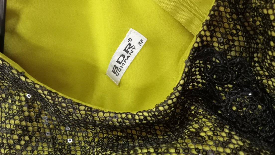 Yeşil Güpür Detaylı Mini Abiye Elbise - Görsel 4