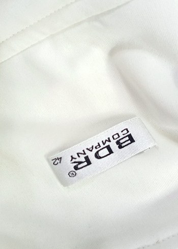 İşlemeli Straplez Uzun Beyaz Abiye Elbise - Görsel 5