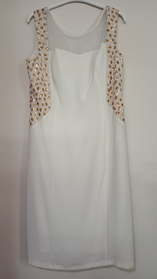 Altın Payetli Bohem Kadın Abiye Elbise - Görsel 4