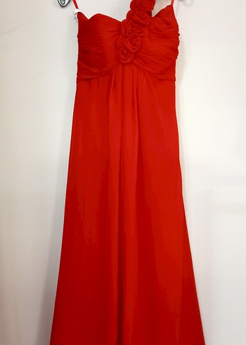 Kırmızı Abiye elbise - Görsel 2