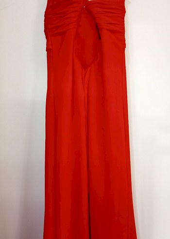 Kırmızı Abiye elbise - Görsel 4