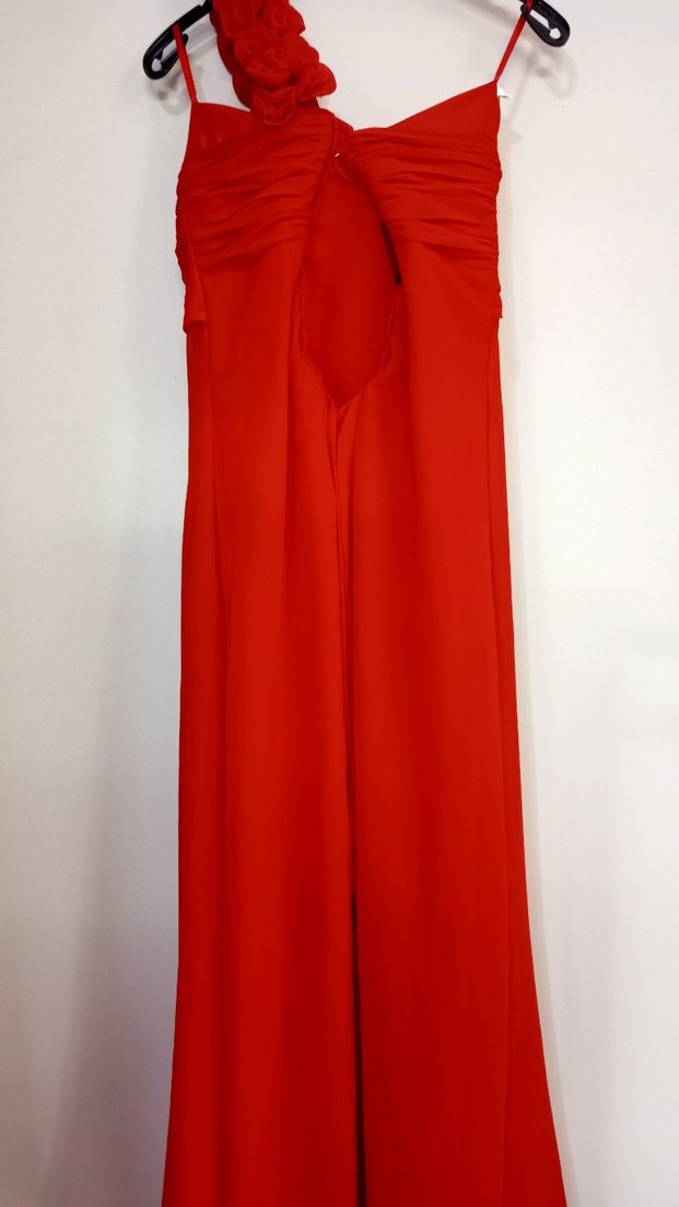 Kırmızı Abiye elbise - Görsel 4