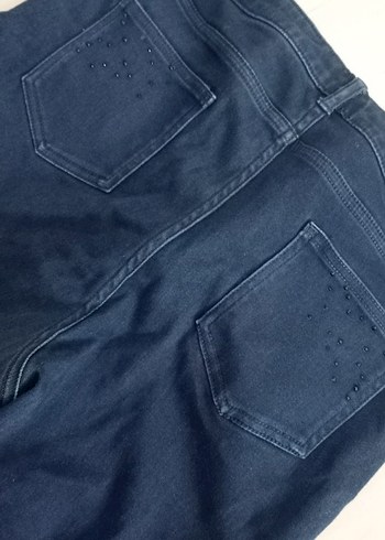 48 Beden gri Renk Gri Taşlı kot pantolon