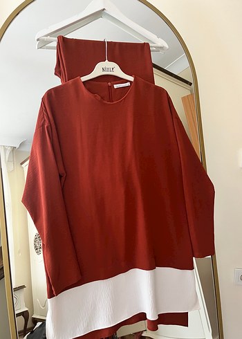 Diğer Kiremit Uzun Kollu Salaş Tunik
