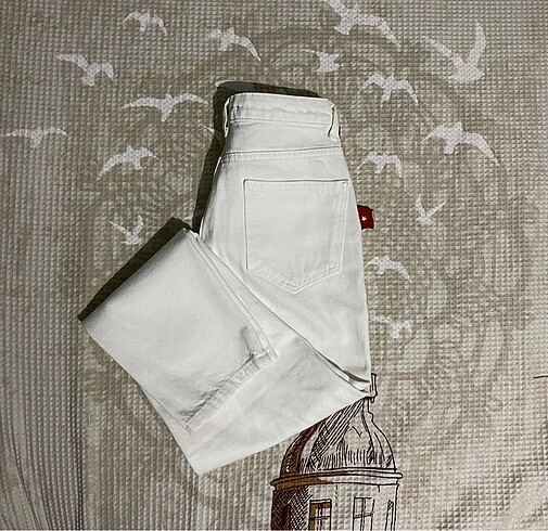 36 Beden beyaz Renk Pantolon