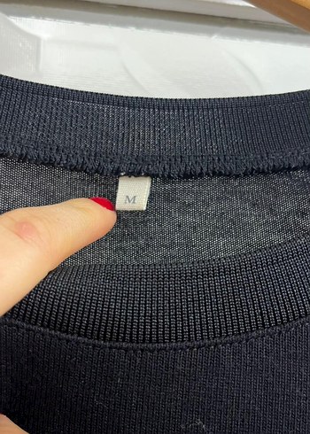 Siyah Payetli  Tişört - Görsel 3