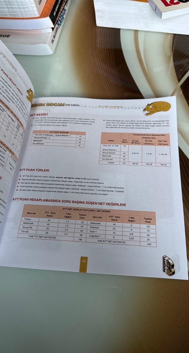 Benim Hocam TYT-AYT Öğrenci Ders Takip Defteri - Görsel 4
