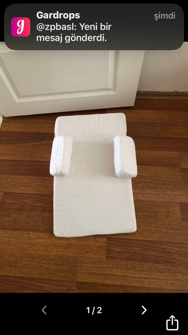 Beyaz Emzirme ve Hamilelik Yastığı - Görsel 2