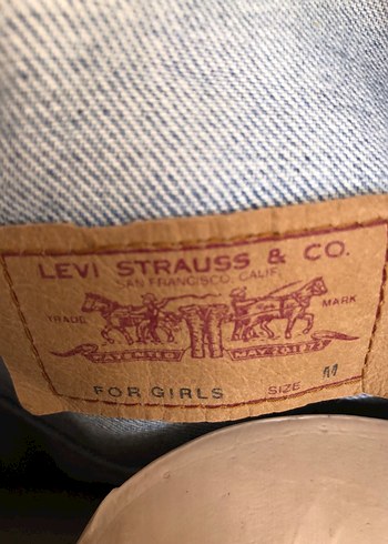 Levis Gri Kadın Denim Ceket Düğmeli Rahat Kesim