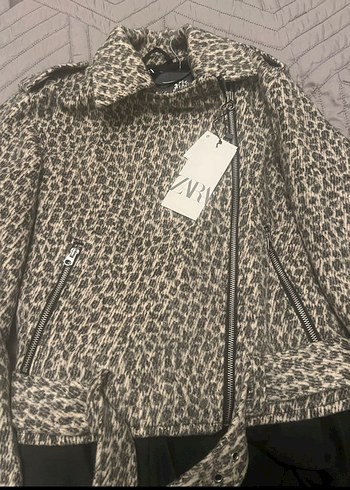 Zara Leopar Desenli Kadın Ceket - Görsel 5