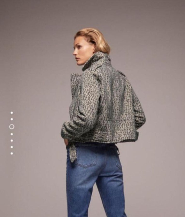 Zara Leopar Desenli Kadın Ceket - Görsel 3